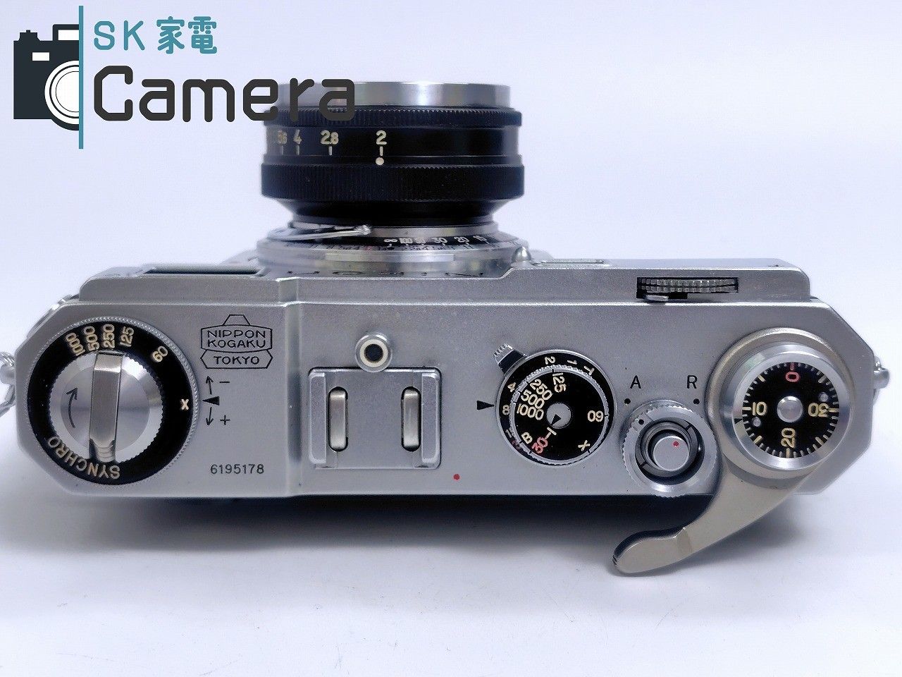 Nikon - 【中古】 Nikon S2 後期 + NIKKOR-H・C 5cm F2 フード キャップ 革ケース付 ニコン 現状品 中古】 Nikon S2 後期 + NIKKOR-H・C 5cm F2 フード キャップ 革