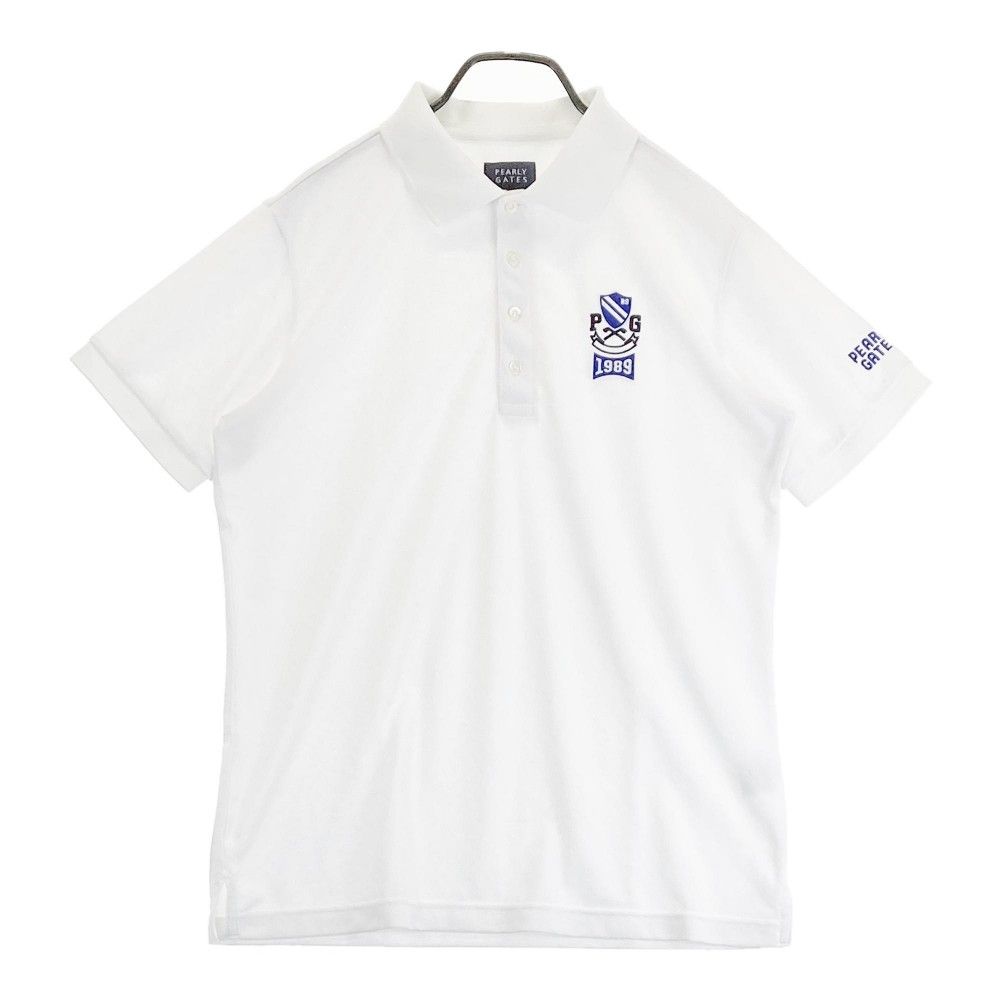 パーリーゲイツ　ワッペン　メンズポロシャツ　6 パーリーゲイツ半袖ポロシャツ メンズ6 パーリーゲイツ 半袖ポロシャツ