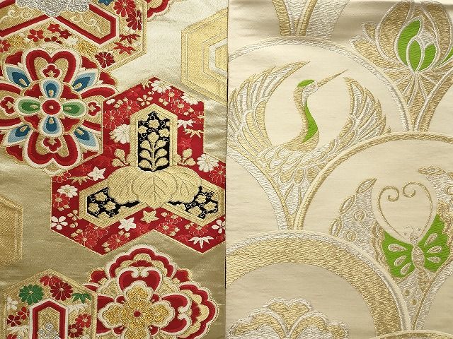 平和屋本店□袋帯 西陣 まとめて100点 鳳凰 鶴 人物 蝶 風景 花柄 宝相