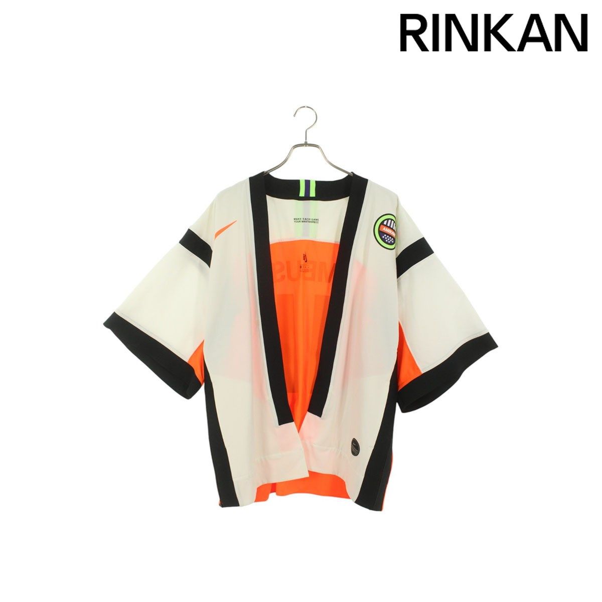 アンブッシュ ×ナイキ NIKE 19SS CJ1462-121 フロントパッチ バックナンバープリント法被Tシャツ レディース XS