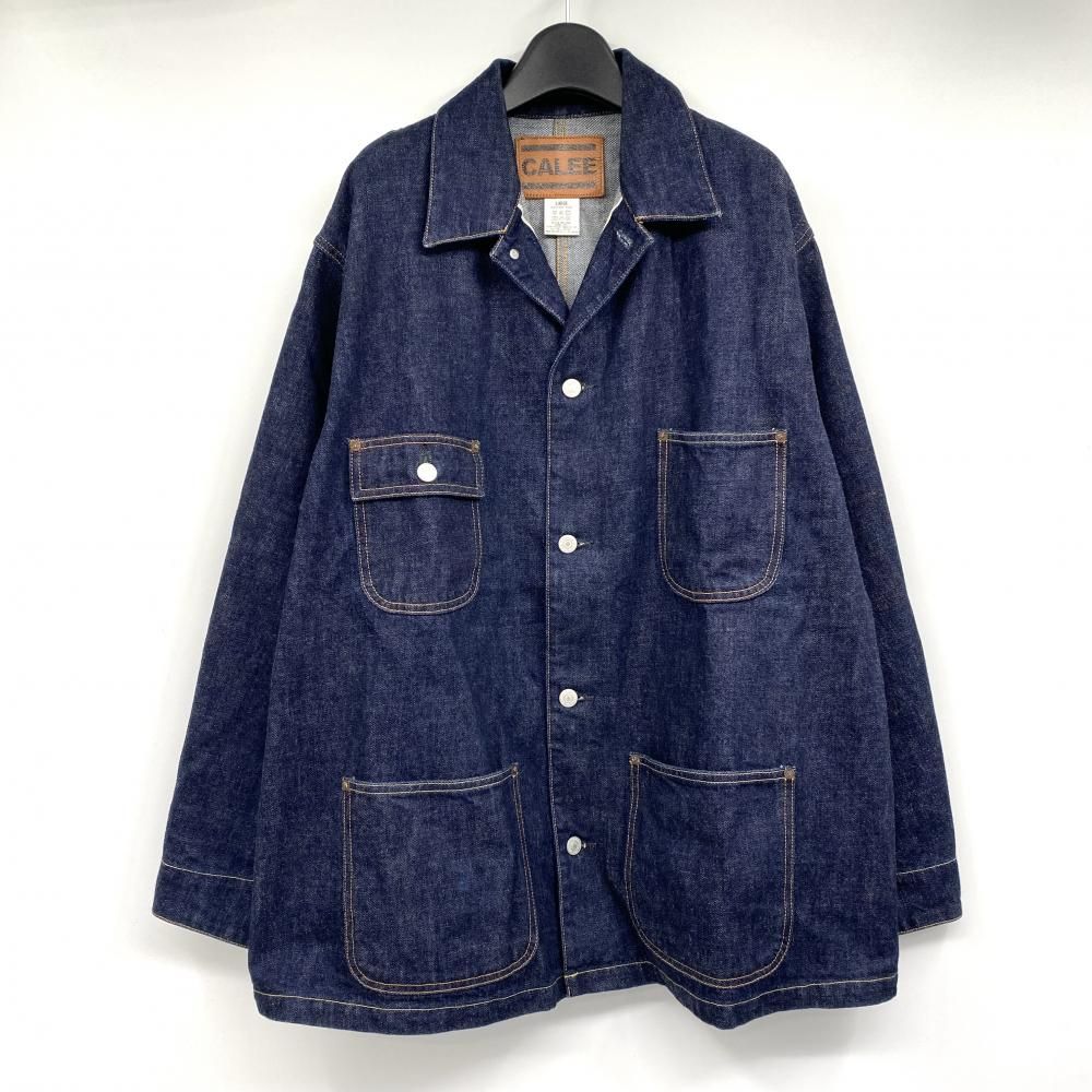 CALEE ダークブルー オーバーオール CALEE】(キャリー) 9.5OZ DENIM COVERALL | デニムカバーオール