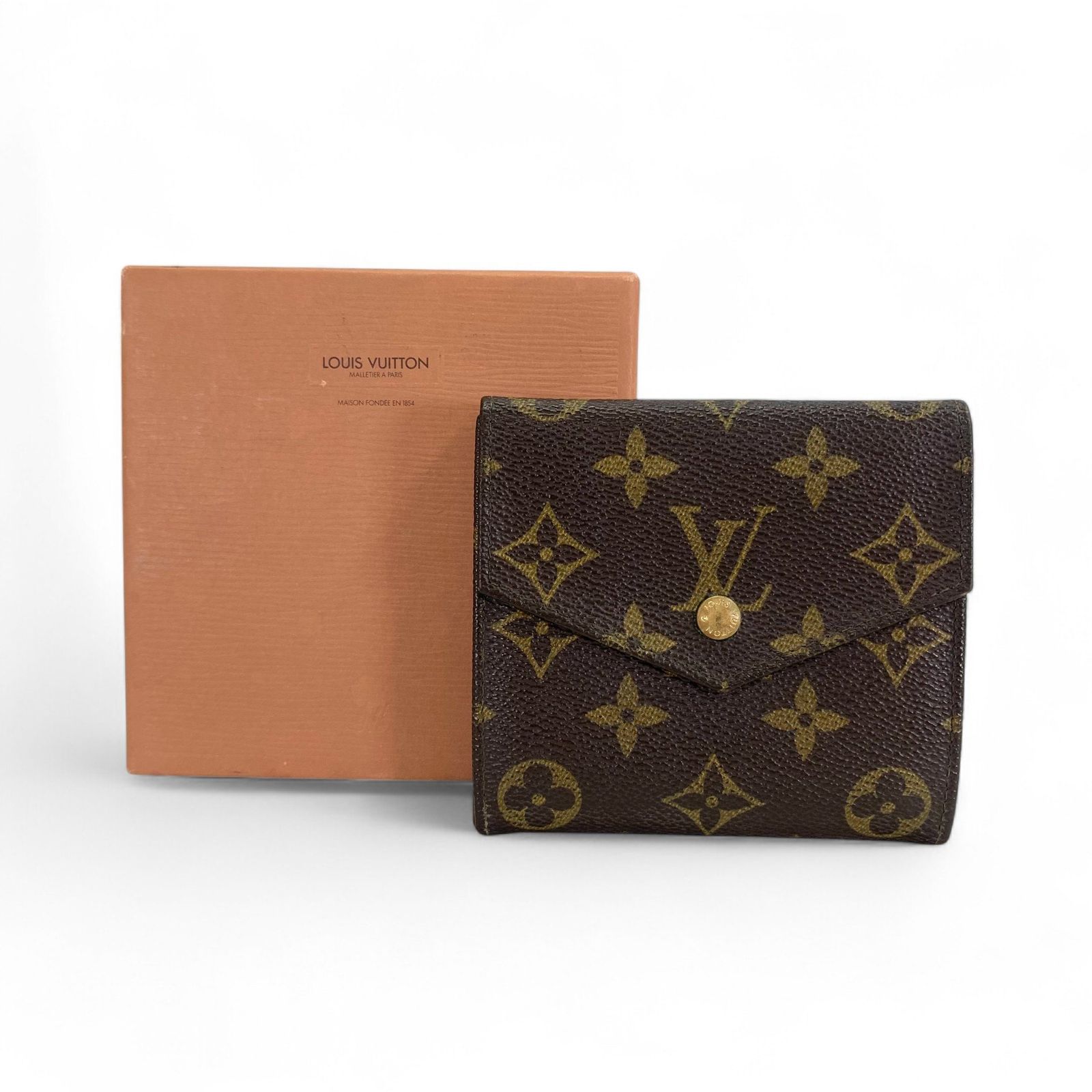 LOUIS VUITTON ルイヴィトン モノグラム ポルトモネビエ 折り