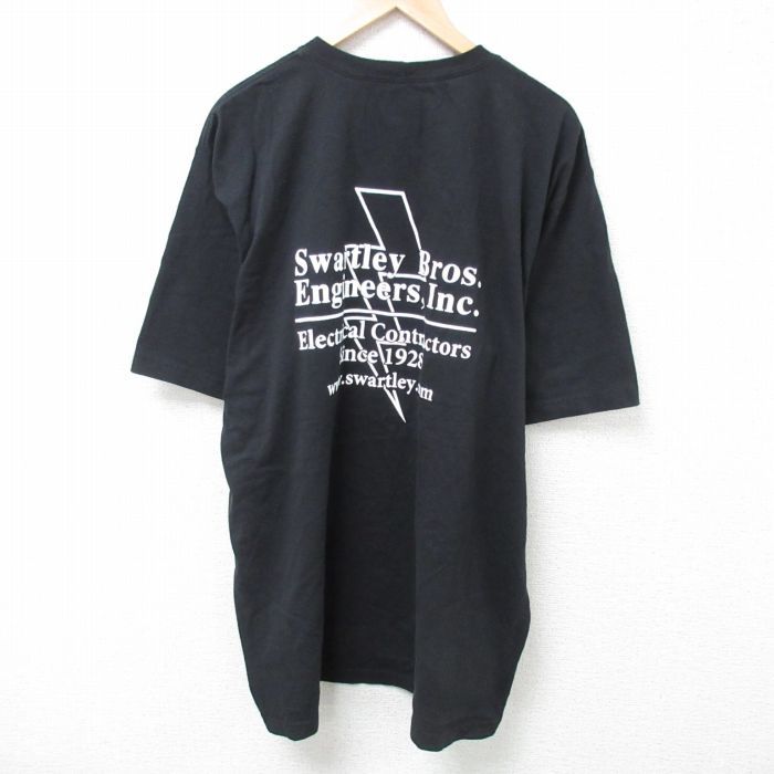 XL/古着 カーハート Carhartt 半袖 ブランド Tシャツ メンズ エンジニア 胸ポケット付き 大きいサイズ ロング丈 コットン クルーネック 黒 