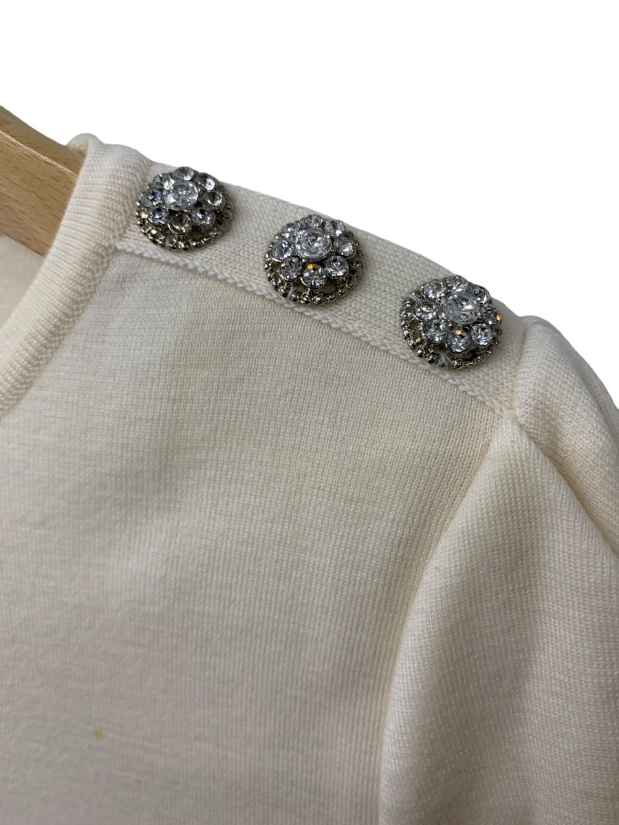 フォクシーニューヨーク Knit Top Delight 42617 ニット 40 ホワイト  