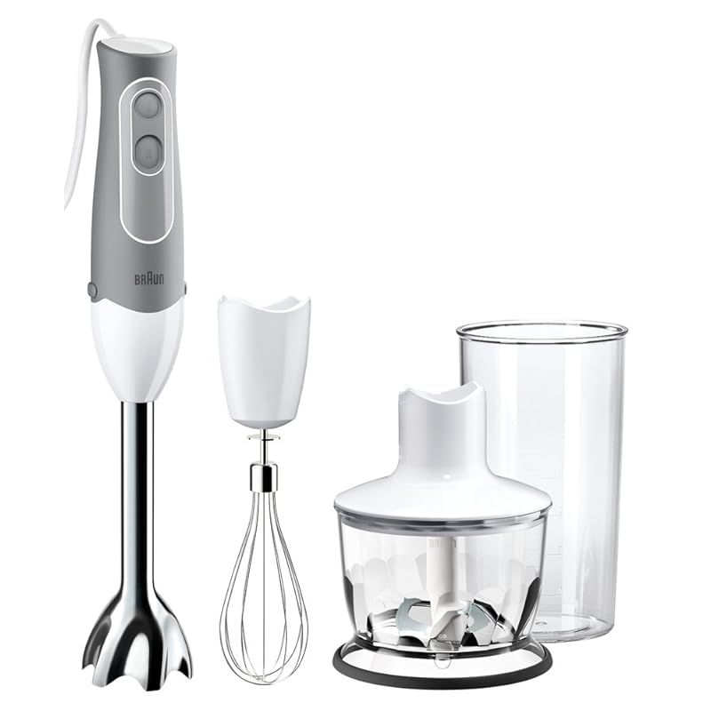 ブラウン ハンドブレンダー マルチクイック5 1台4役 つぶす 混ぜる きざむ 泡立てる ホワイト 離乳食対応 MQ535 0