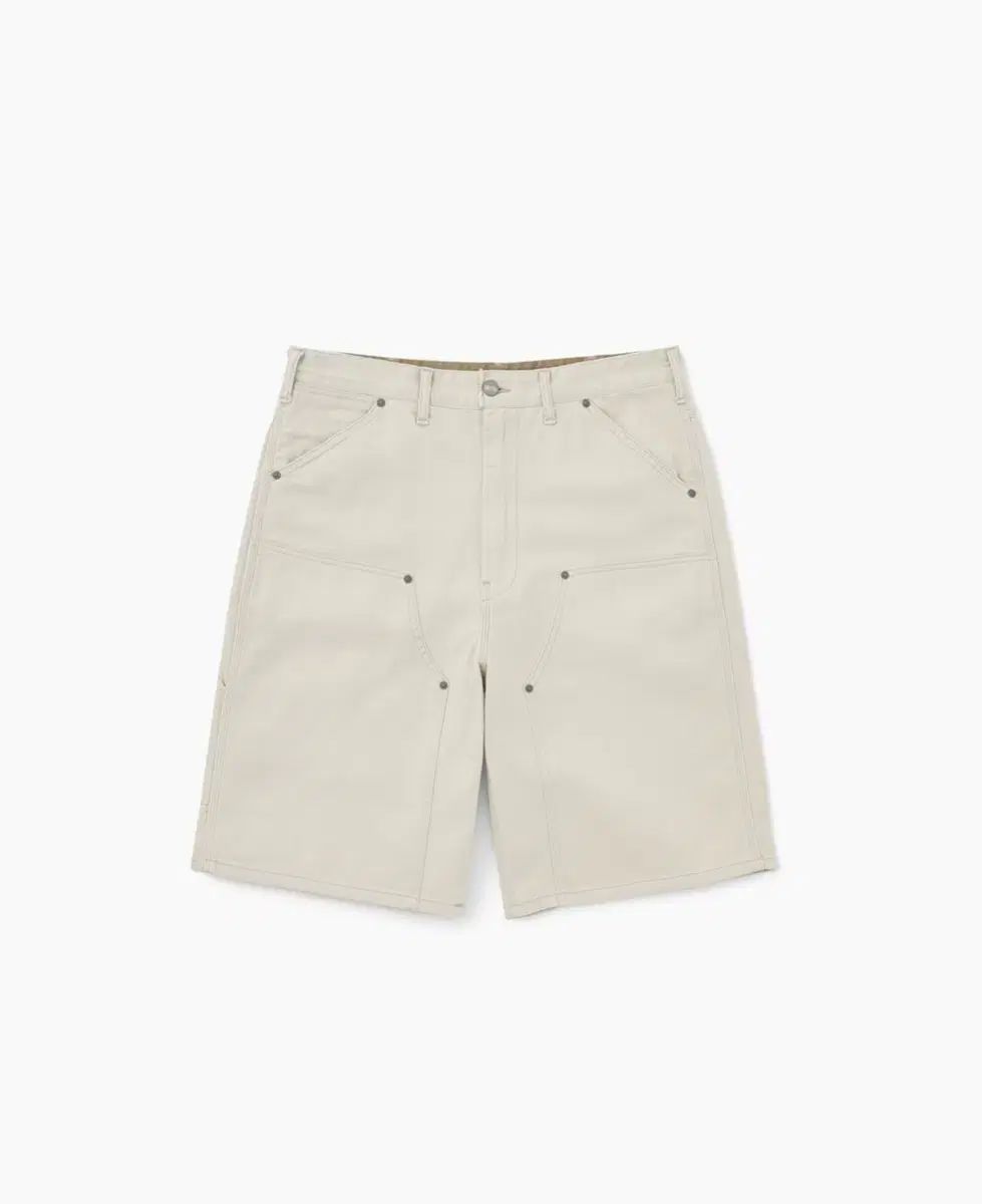 カーキ ペインター ショートパンツ エクル