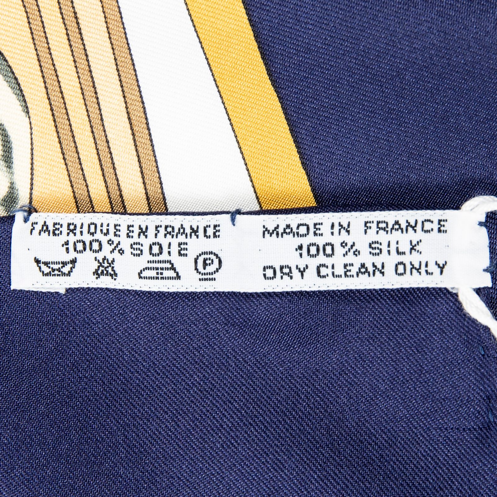 エルメススカーフネイビー