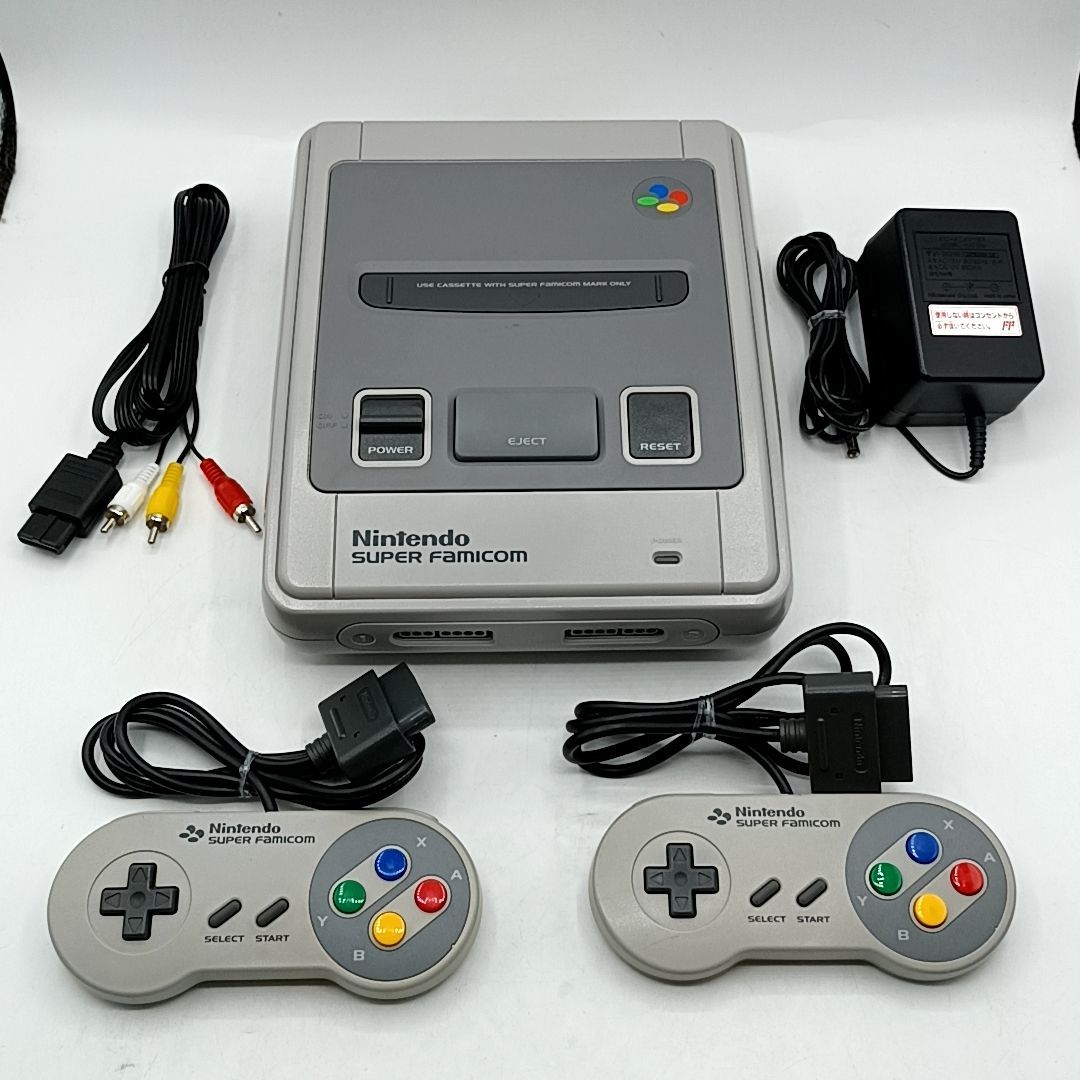 動作品 任天堂 スーパーファミコン 1Chip-03 本体一式セット 2