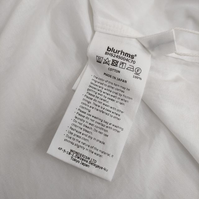 blurhms 新品 Chambray Gusset PKT Shirt BHS24S004C70 定価34100円  