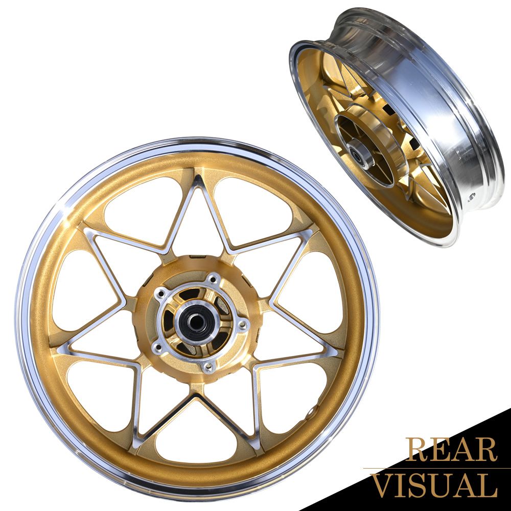 ZRX400 美品 純正ホイール ゴールド塗装 カワサキ - zrx 400 純正 前後 ホイール セット ゴールド の通販 by む