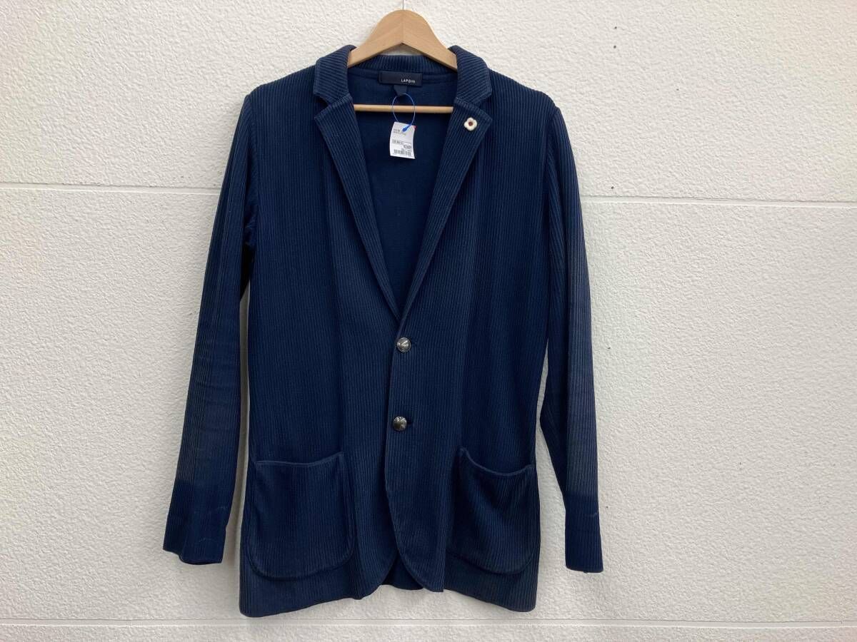 LARDINI ネイビー テーラードジャケット 中古・古着通販】LARDINI (ラルディーニ) テーラードジャケット
