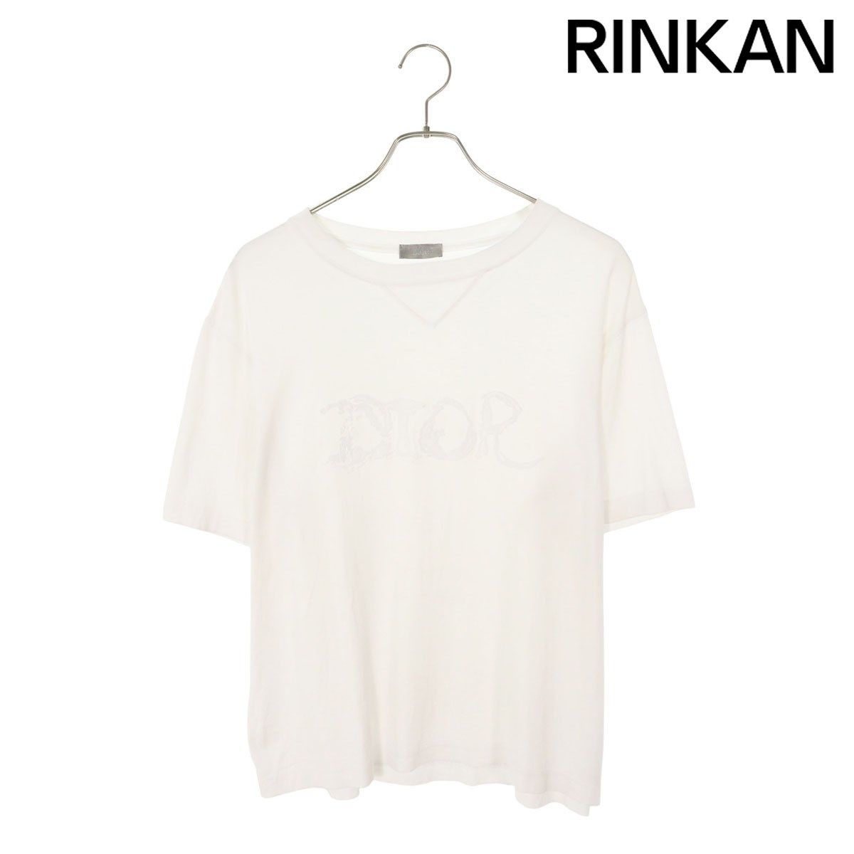 ディオール  143J685C0677 DIOR AND PETER DOIGロゴ刺繍Tシャツ メンズ S