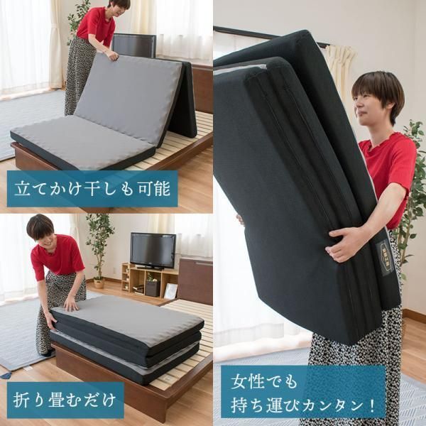 三つ折り高反発マットレス