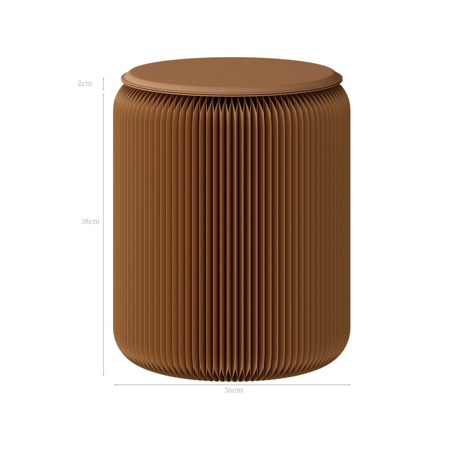 ペーパースツール 椅子 1人用 クッション付き 背もたれなし 折りたたみ