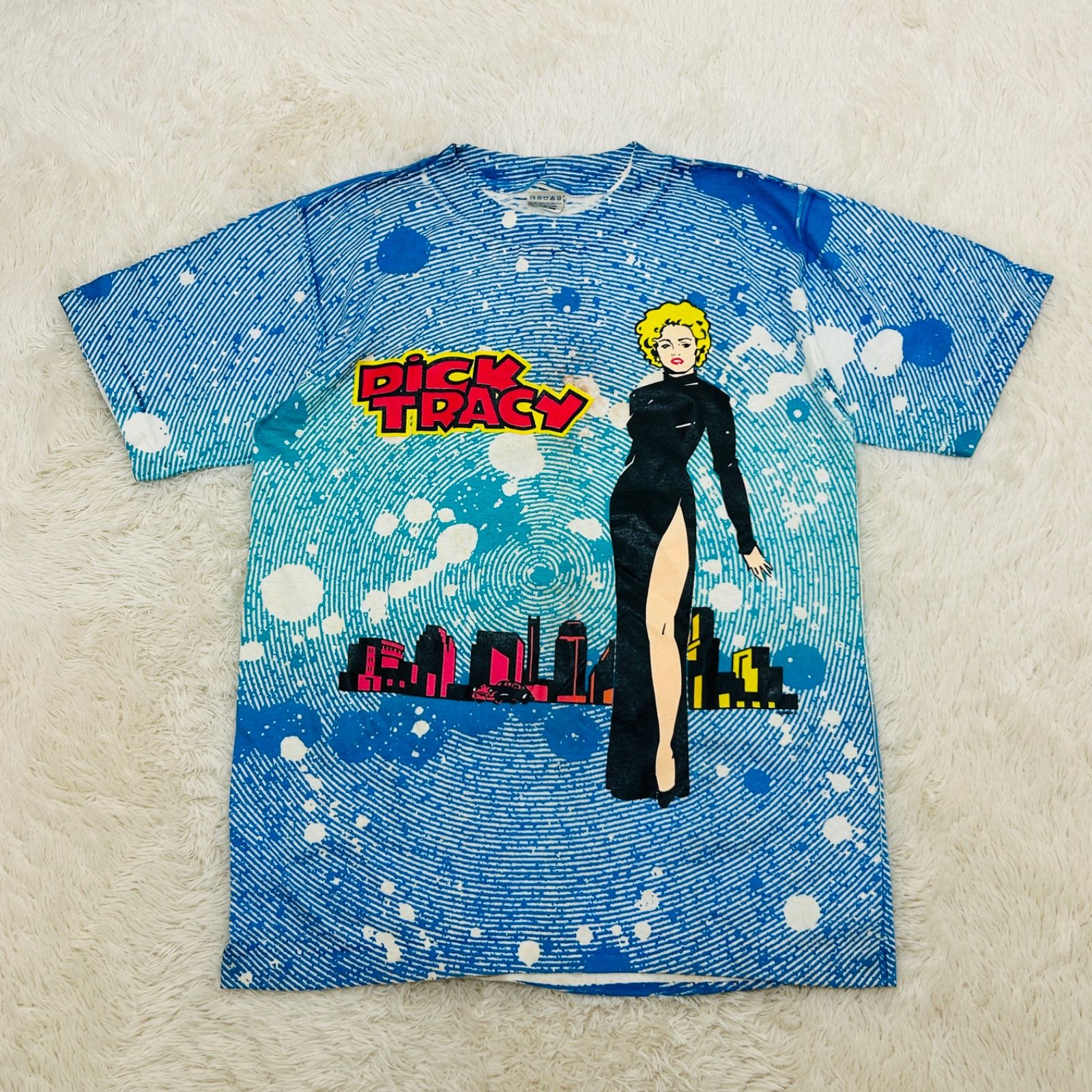 希少】90s USA製 DICK TRACY MovieTshirt ディックトレイシー ムービー 