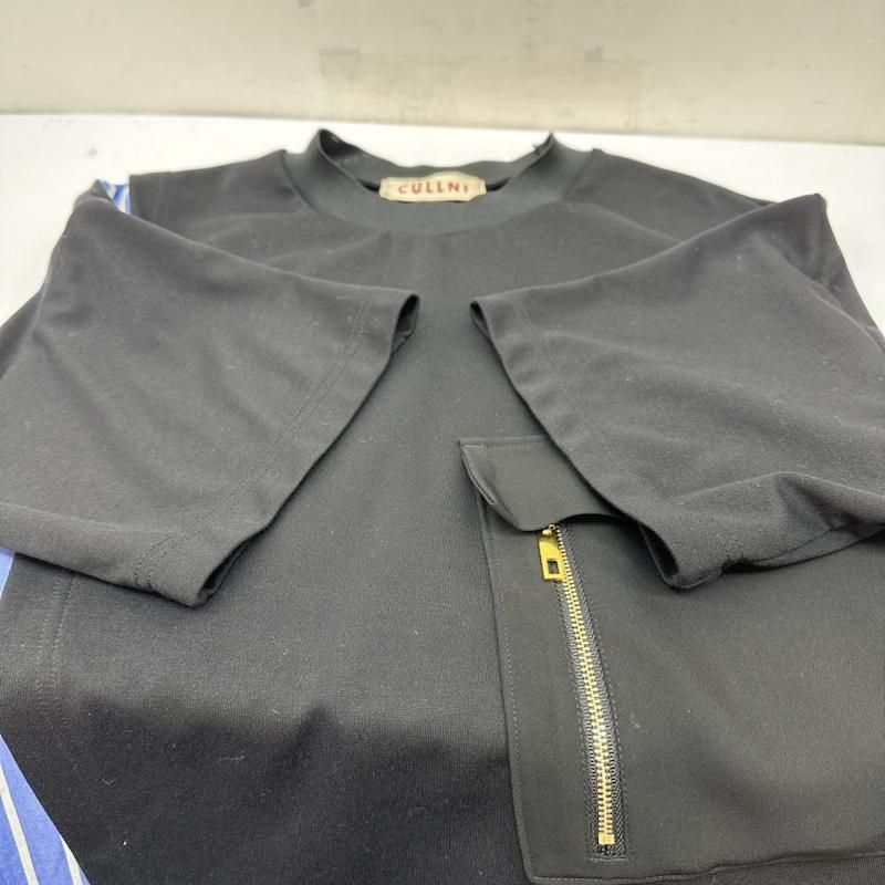 CULLNI クルニ Tシャツ 半袖 切替 カットソー ストライプ