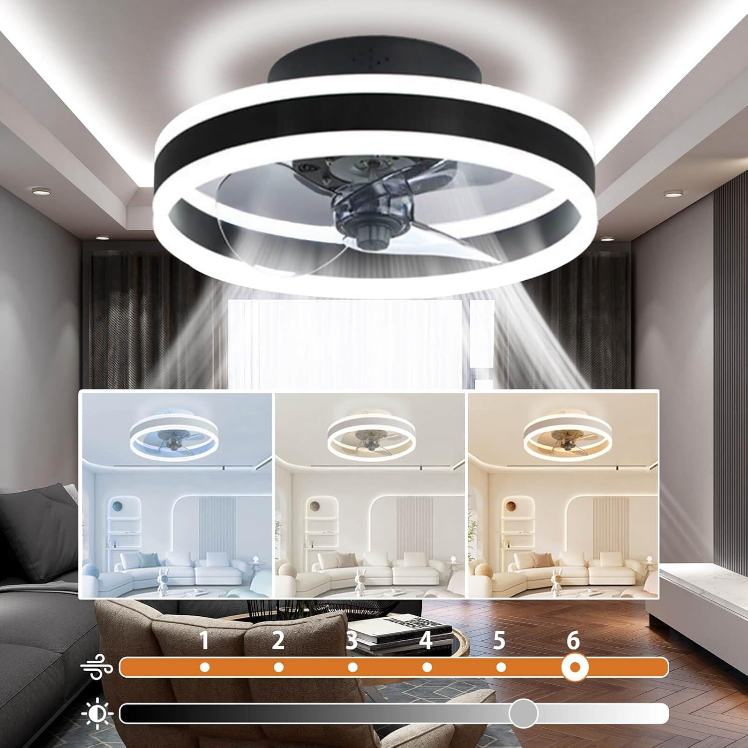 シーリングファンライト 8～12畳 DCモーター 静音 首振り スマートスピーカ シーリングファンライト 8～12畳 DCモーター 静音 首振り スマート