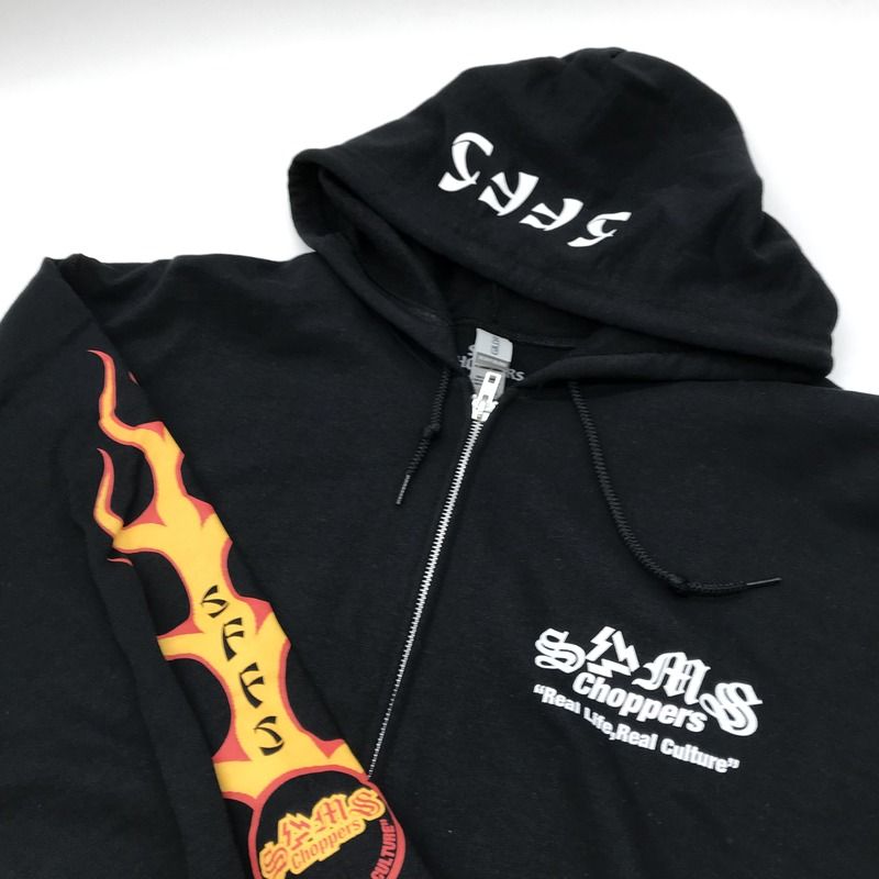 Sams サムズ SAMS CHOPPERS SFFS SAMS CHOPPERS SFFS ZIP HOODIE XL