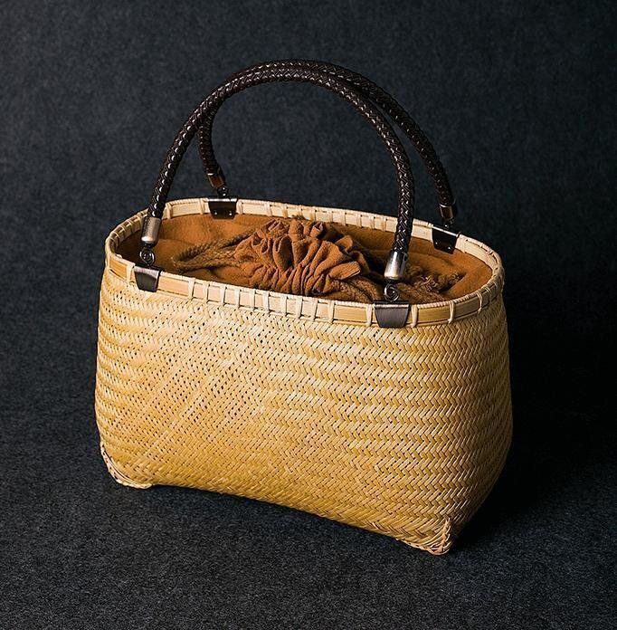 新品新入荷 竹編みバッグ 竹細工 收納 竹編包 小物入れ籠 ハンドバッグ 竹製品