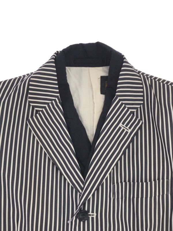 COMME des GARCONS - COMME des GARCONS コムデギャルソン 11SS レイヤードストライプテーラードジャケット ネイビー系×ホワイト XS COMME des GARCONS コムデギャルソン 11SS レイヤードストライプ