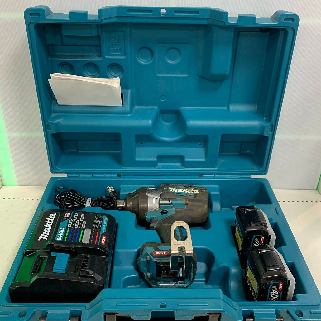 MAKITA マキタ 40V　充電式インパクトレンチ　付属品完備 TW001GRDX ブルー