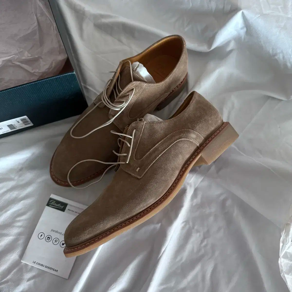 パラブーツParaboot Bergerac スエードブーツ ベージュ 値下げ