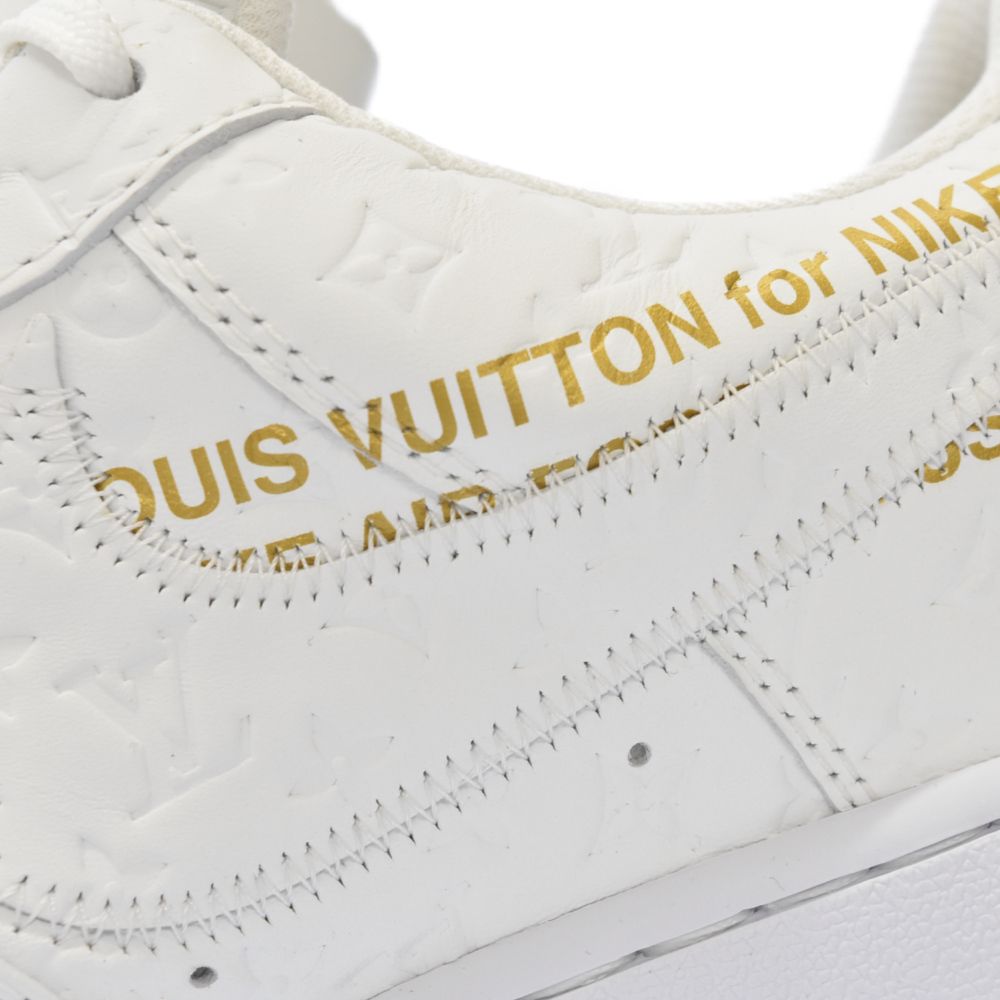 LOUIS VUITTON (ルイヴィトン) ×NIKE Air Force 1 Low by Virgil Abloh White LD0212  ルイヴィトン×ナイキ エアーフォース1ロー ローカットスニーカー ホワイト - メルカリ