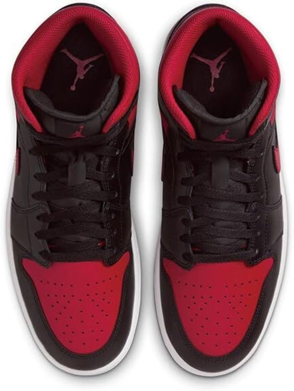ナイキ] エア ジョーダン 1 ミッド AIR JORDAN 1 MID ブラック/レッド 