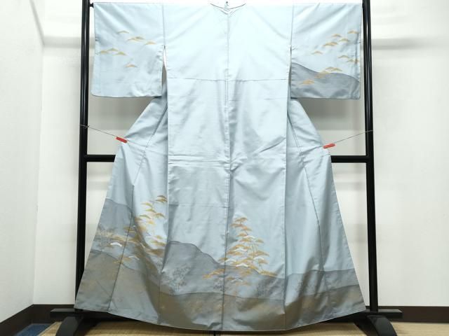 平和屋着物○訪問着 紬地 童子遊び 正絹 逸品 DAAV4878ud 平和屋着物