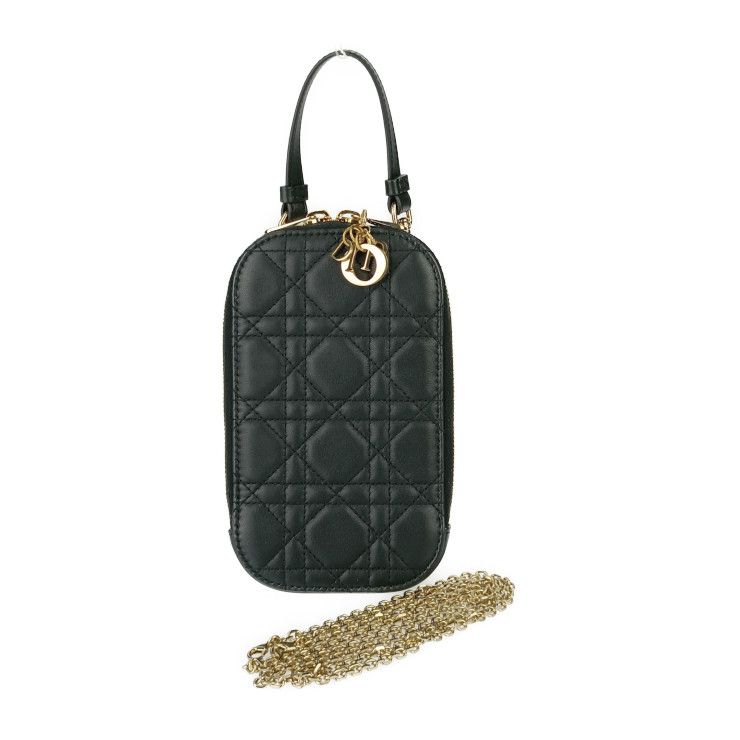 美品】Dior レディディオールショルダー付き