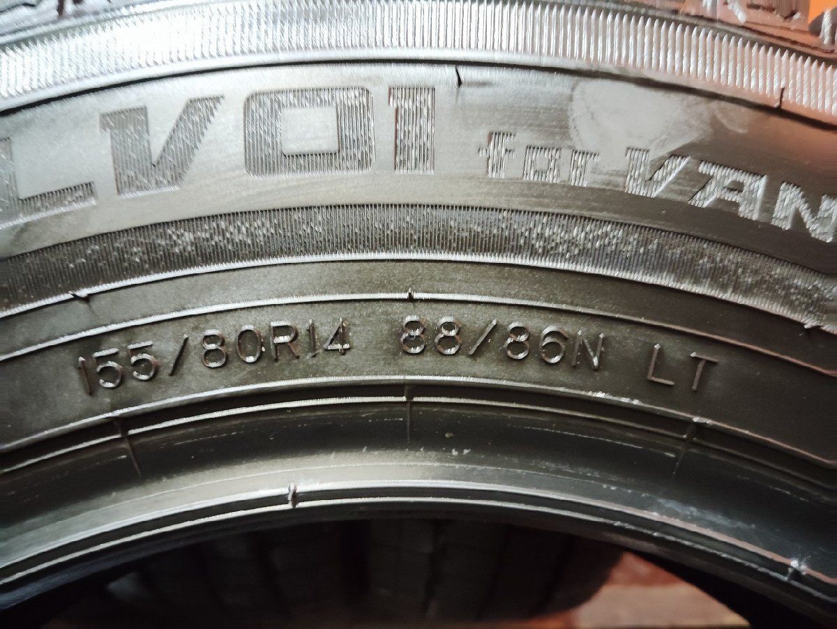 DUNLOP WINTER MAXX LV01 155/80R14 88/86N LT 14インチ 4本 24年製