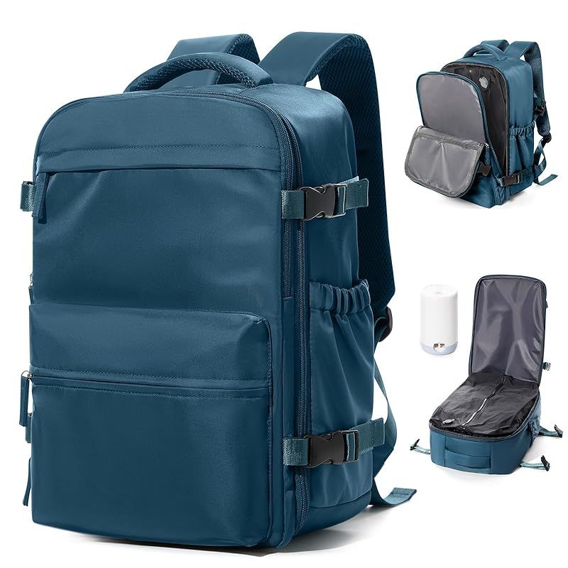 CADOLIM リュック メンズ トラベルリュック 大容量30l ビジネス リュックサック ポンプ付き真空バックパック 真空圧縮バッグ 男女兼用の大容量 真空システム付き 飛行認証済み 日常の運動 レジャーデイパック 通勤 学校に通う 旅行 1