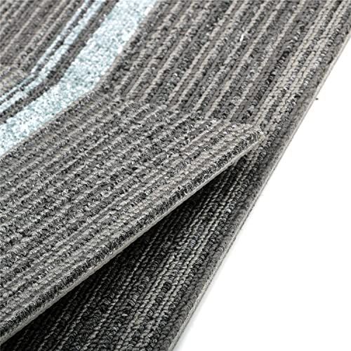 uyoyous タイルカーペット 大判 100×25cm 12枚 ジョイントマット フロアマット 商業カーペット 厚手 防音 滑り止め 床に カラー：グレー uyoyous タイルカーペット 大判 100×25cm 12枚