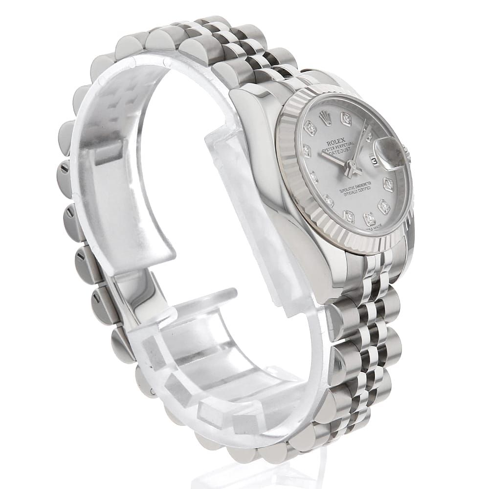 ロレックス デイトジャスト 10Pダイヤ ランダム番 ブランドオフ ROLEX K18（イエローゴールド） 腕時計 K18/SS 中古 レディース ロレックス ROLEX デイトジャスト 10Pダイヤ ランダム番 腕時計 時計