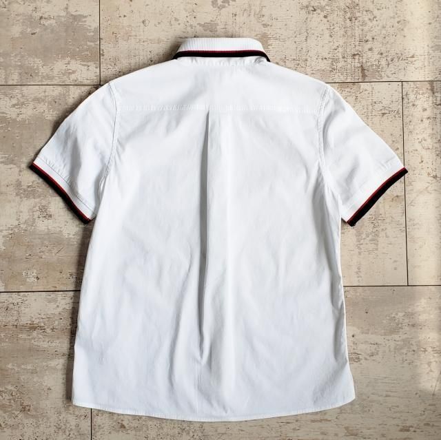 DOLCE & GABBANA 半袖シャツ ホワイト 購入 ドルチェ＆ガッバーナ D&G ☆ ロゴ 半袖 シャツ ホワイト 120cm 伊製