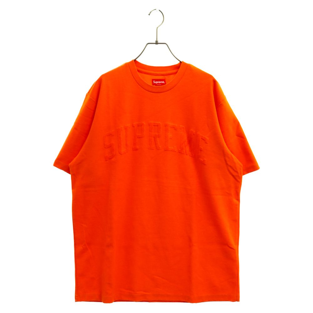 SUPREME (シュプリーム) 19AW Chenille Arc Logo S/S Top シェニールアーチロゴ 半袖Tシャツ オレンジ -  メルカリ