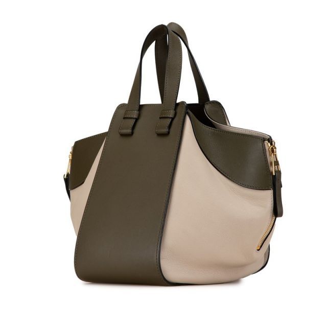 ロエベ アナグラム ハンドバッグ ショルダーバッグ 2WAY 062006 グレージュ レザー レディース LOEWE ロエベ アナグラム パズルバッグ ラージ ハンドバッグ ショルダー
