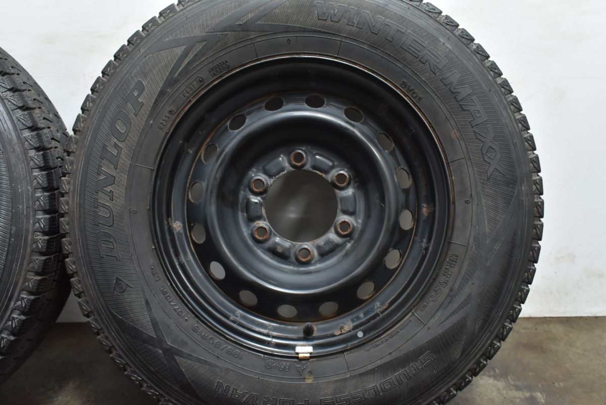 交換用に トヨタ 200 ハイエース 純正 15in 6J 35 PCD139.7 ダンロップ ウィンターマックス SV01 195 80R15 LT レジアスエース 流用 FFCRYSTALESIA_COM