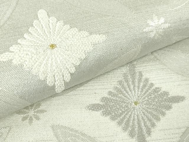 平和屋本店■極上　六通柄袋帯　スリーシーズン帯　唐織　七宝菊菱文　金銀糸　逸品　DZAA3432kh5 平和屋本店□極上 六通柄袋帯 スリーシーズン帯 唐織 七宝菊菱文 金