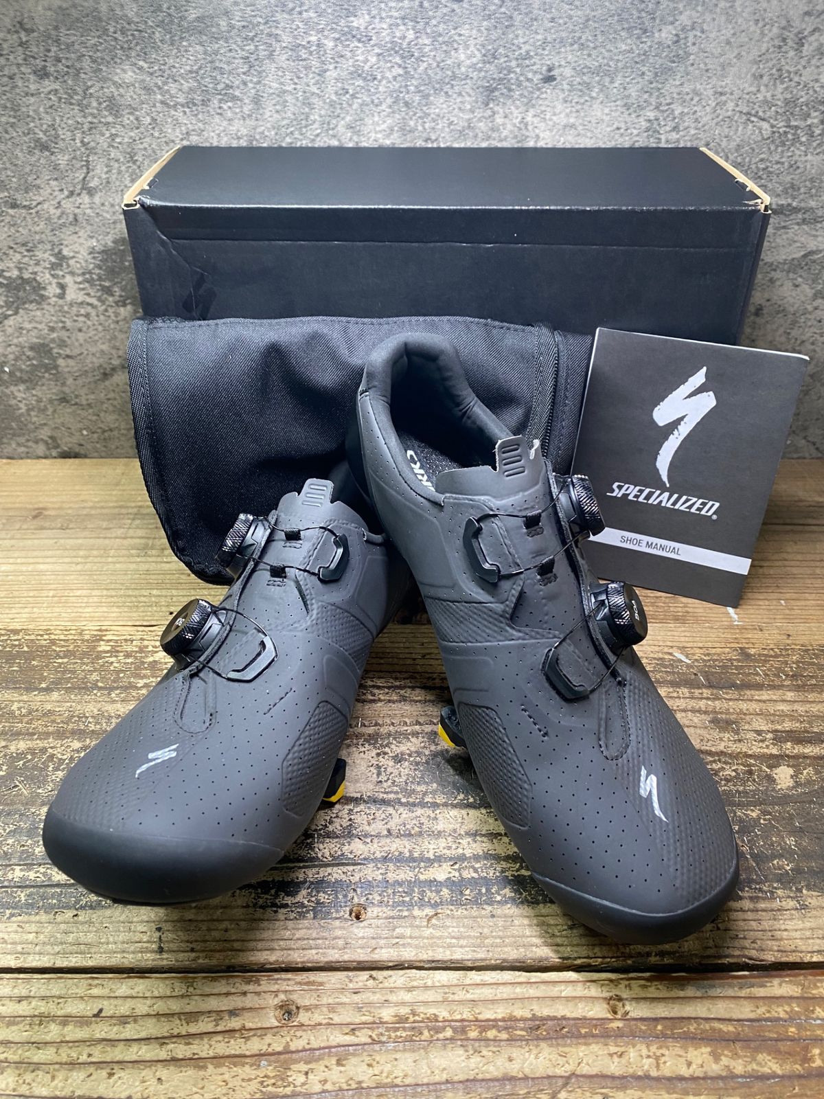 JJ908 スペシャライズド SPECIALIZED S-WORKS TORCH ビンディングシューズ EU41.5 SPD-SL ブラック