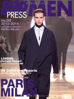 中古】gap PRESS MEN vol.32(2013ー201 PARIS MILAN MEN'S