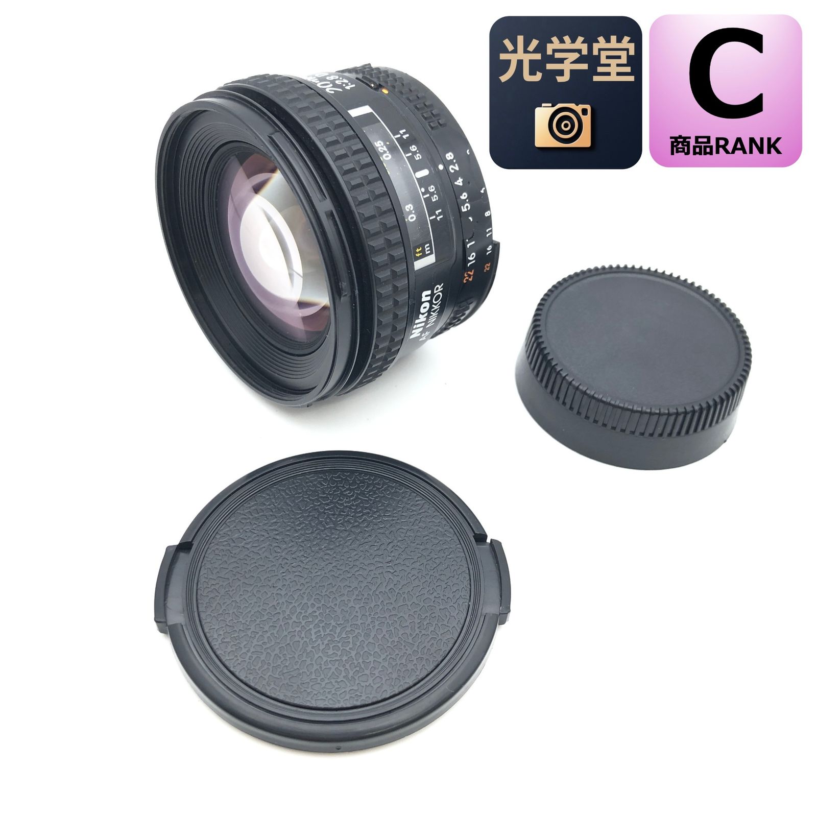 【美品】Nikon AF NIKKOR 20mm f2.8 単焦点レンズ Nikon AF NIKKOR 20mm F/2.8 D 単焦点レンズ #4205 - メルカリ