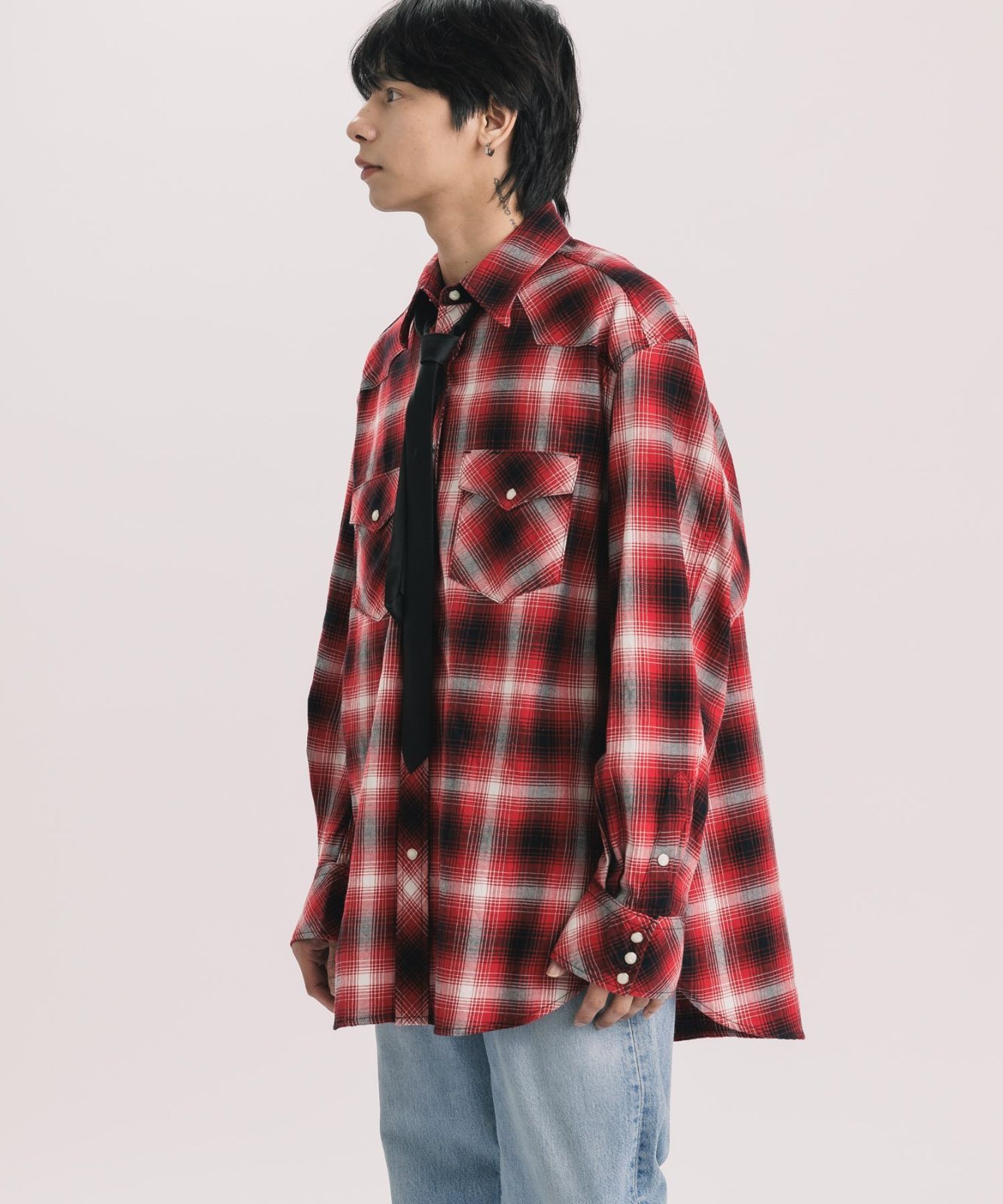 TAKAHIROMIYASHITATheSoloIst タカヒロミヤシタザソロイスト. back gusset sleeve western shirt.  / 84109270