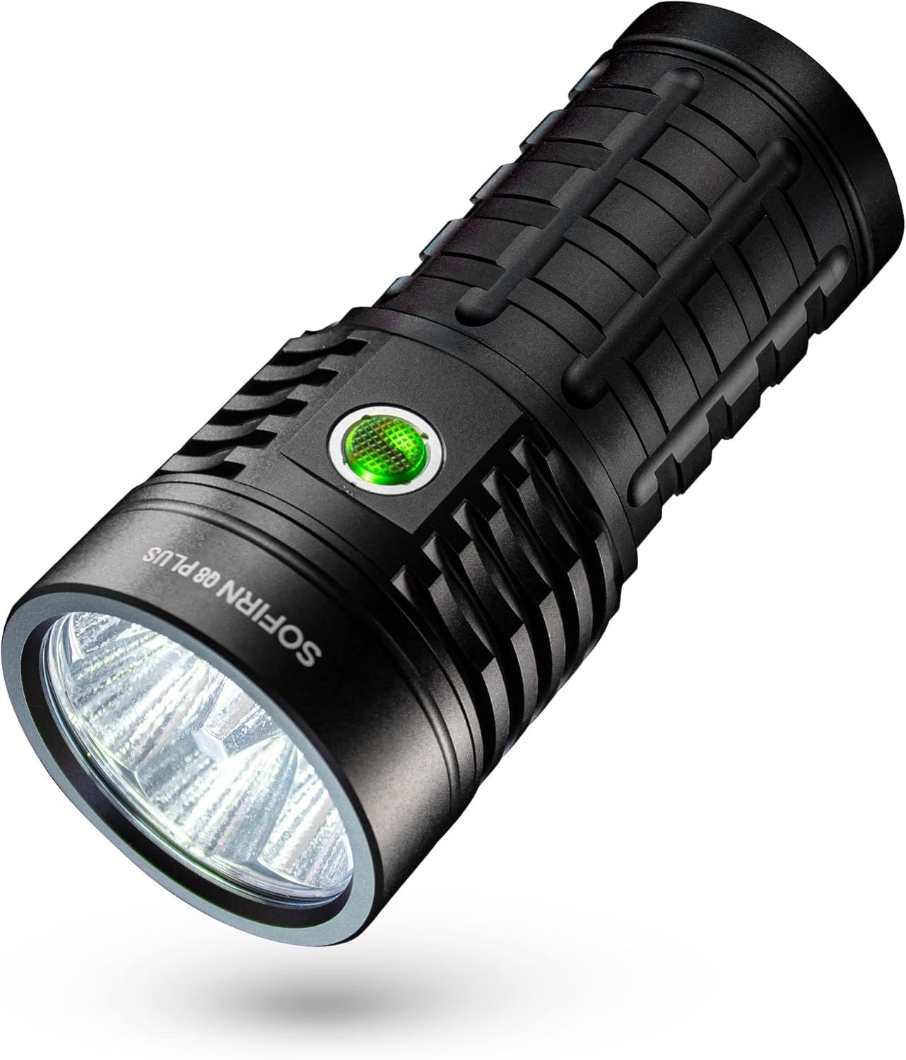 Sofirn Q8Plus 懐中電灯 LED 強力 最強 かいちゅうでんとう 高輝度ライト 16000ルーメン 明るい フラッシュライト Type-C USB充電式 ハンディライト 超強力ライト 6個 LED 照射距離554M 無段階調光 キャ