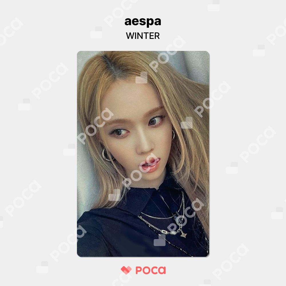 aespa makestar ヨントン　ウィンター　ラキドロ aespa ウィンター 公式 トレカ whiplash ラキドロ おまけ付き-1/2 ペア