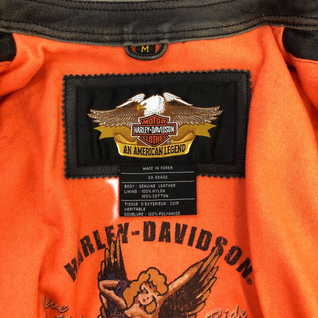 90年代 HARLEY DAVIDSON ハーレーダビッドソン レザージャケット