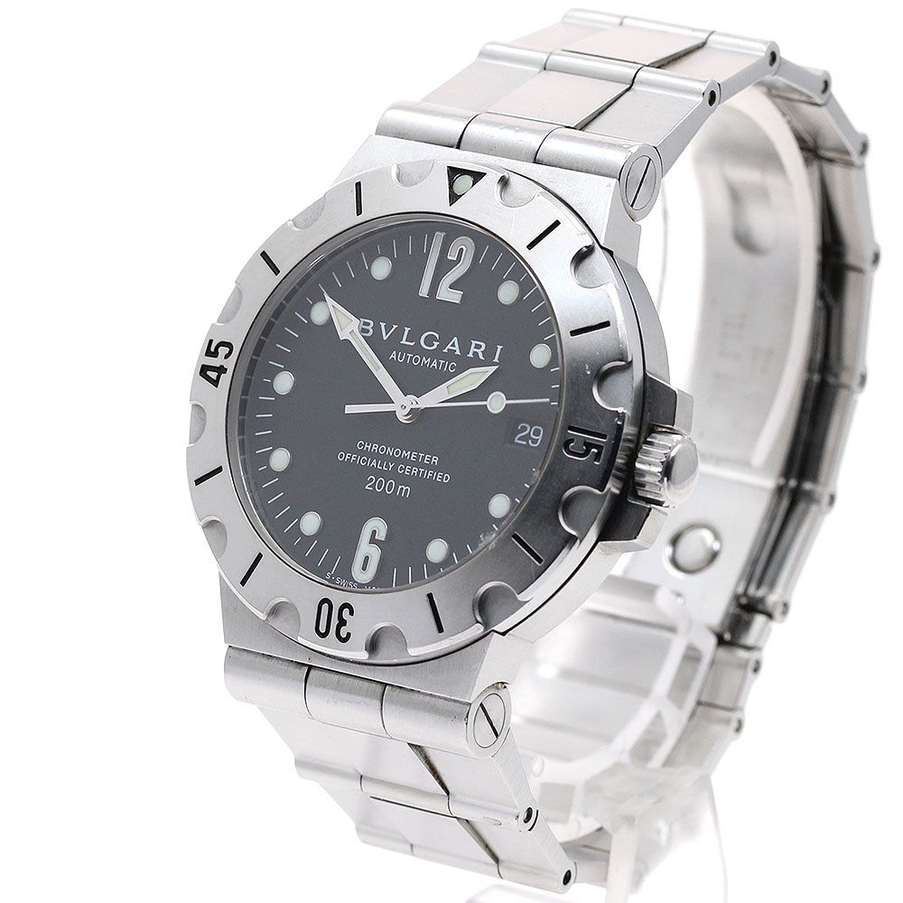 BVLGARI クロノグラフ 腕時計 200m防水 BVLGARI 自動巻き 腕時計 200m