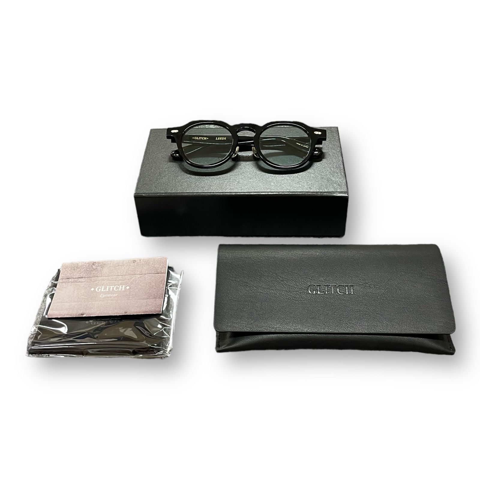 定価33000円 GLITCH LEEDS サングラス メガネ 眼鏡 グリッチ リーズ