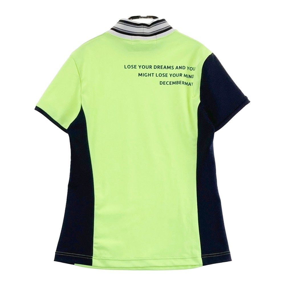 サイズ：S DECEMBERMAY ディセンバーメイ  ハイネック 半袖Tシャツ  グリーン系 [240101448509] ゴルフウェア レディース ストスト サイズ：S DECEMBERMAY ディセンバーメイ ハイネック 半袖T