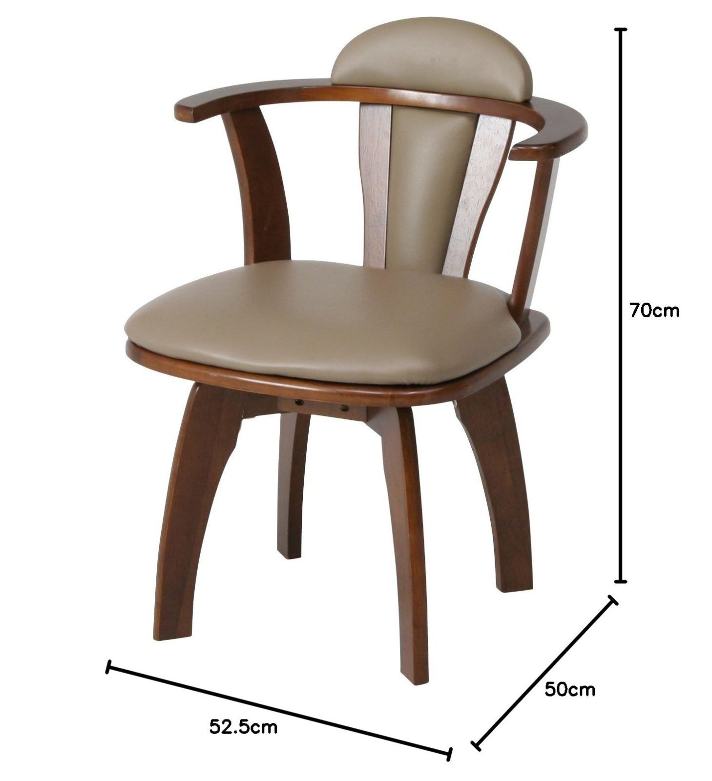 360度回転 ブラウン